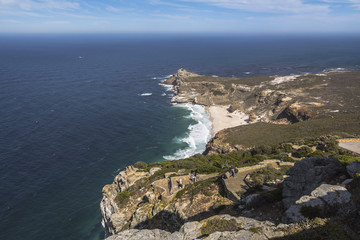 View on the cape of good hope from Cape point