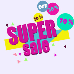 Vector abstract sale poster