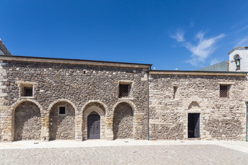 Fototapeta premium Exterior of the Church Santa Maria Delle Grazie in Castelsardo, Sardinia