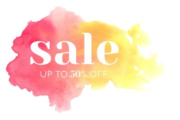Summer Sale 50% off - Watercolor Splash