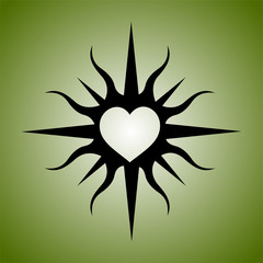 Round tribal ornaments