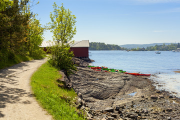 hovedoya island near the city of oslo