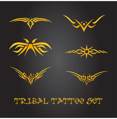 Tribal tattoo ornament