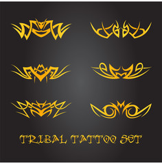Tribal tattoo ornament