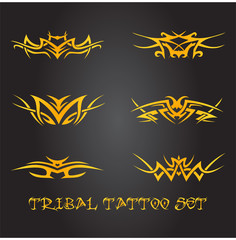 Tribal tattoo ornament