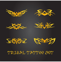 Fototapeta na wymiar Tribal tattoo ornament