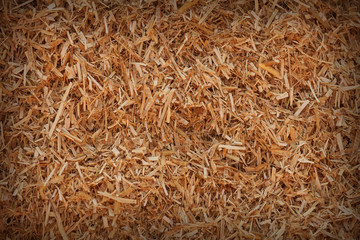Bedding for the cattle. Natural straw background