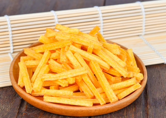corn stick on table