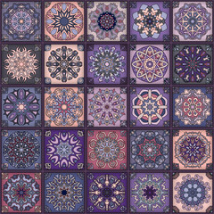 Seamless pattern. Vintage decorative elements. Hand drawn background. Islam, Arabic, Indian, ottoman motifs. Perfect for printing on fabric or paper.