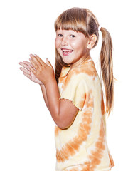 girl clapping hands