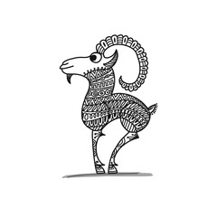 Goat, sketch for your design