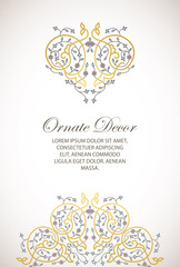 Vector ornamental  decorative element.