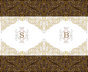 Vector ornamental  decorative frame.