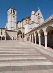 Fototapeta na wymiar Papal Basilica of Saint Francis of Assisi, Italy