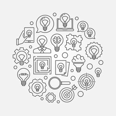 Idea circular illustration