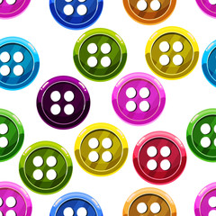 Seamless pattern with button