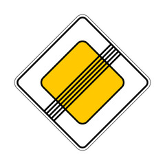 Traffic-road sign