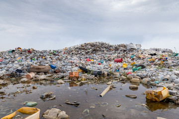 waste plastic bottles and other types of plastic waste