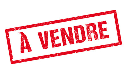 Tampon rouge à vendre. Illustration vectorielle. © Albachiaraa