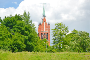 Church of the Holy family, neo-Gothic beginning of the 20th century.