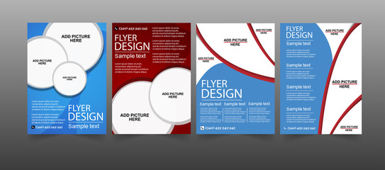 Set of Flyer design. Vector business  Eps 10