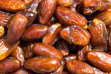 Dried date fruits background