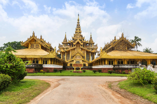 Kambawzathardi  golden  palace of  King Bayinnaung at Bago, Myanmar