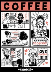 Comics about people who love coffee