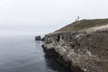 Anacapa Island Hilltop Lighthouse at Channel Islands National Park in California