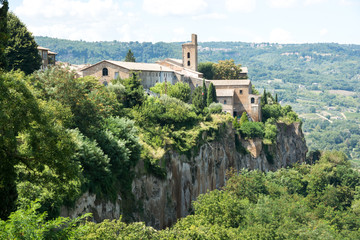 Fototapeta na wymiar Rural landscape as seen from Orvieto