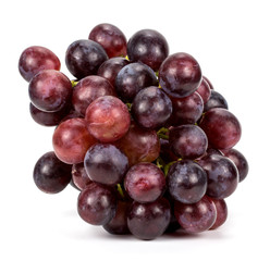 Red grapes on a white background