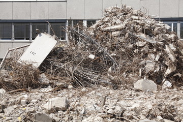 Bauschutt, Parkhaus, Abrißhaus