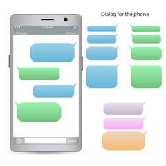 Obraz premium Text message mobile phone