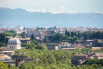 Obraz premium Panorama of Rome from Gianicolo