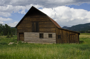 Steamboat Springs Barn and Oncoming Storm