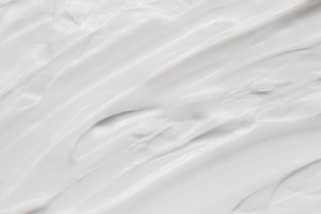 Obraz premium Cosmetics. Cream white background texture.