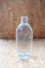 Bottle glass of soda or water