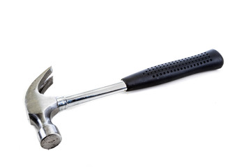 Metal hammer isolated on a white background