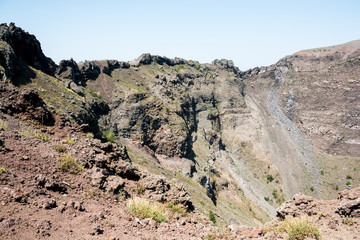 View of vesuvius crater