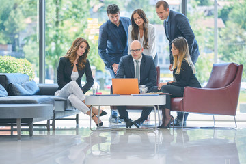 Corporate business team meeting