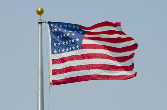 Thirty Three Star American Flag During Civil War