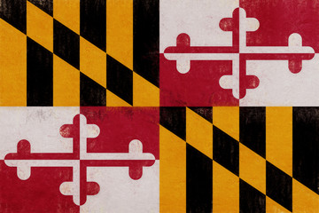 Flag of Maryland with a grunge look