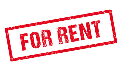 For rent red stamp.