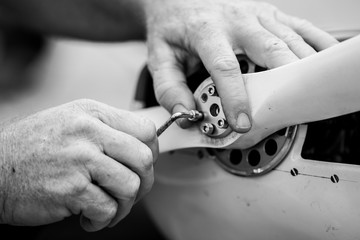 Detaller avioneta teledirigida