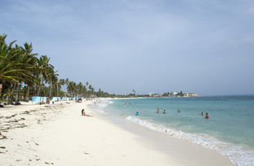 Fototapeta na wymiar Tropical beach on the Caribbean island of San Andres , Colombia.