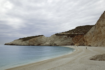 Abenddämmerung am Meer Porto Katsiki Lefkada Griechenland, Wohnmobil