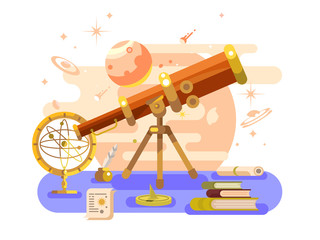 Astronomy design retro © Kit8 d.o.o.