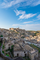 Fototapeta na wymiar Matera (Basilicata) - The wonderful stone city of southern Italy, a tourist attraction for the famous 