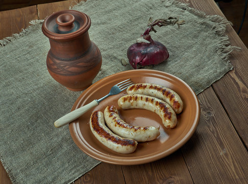 Romanian sausages Virsli