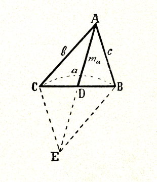 Calculation of triangle median